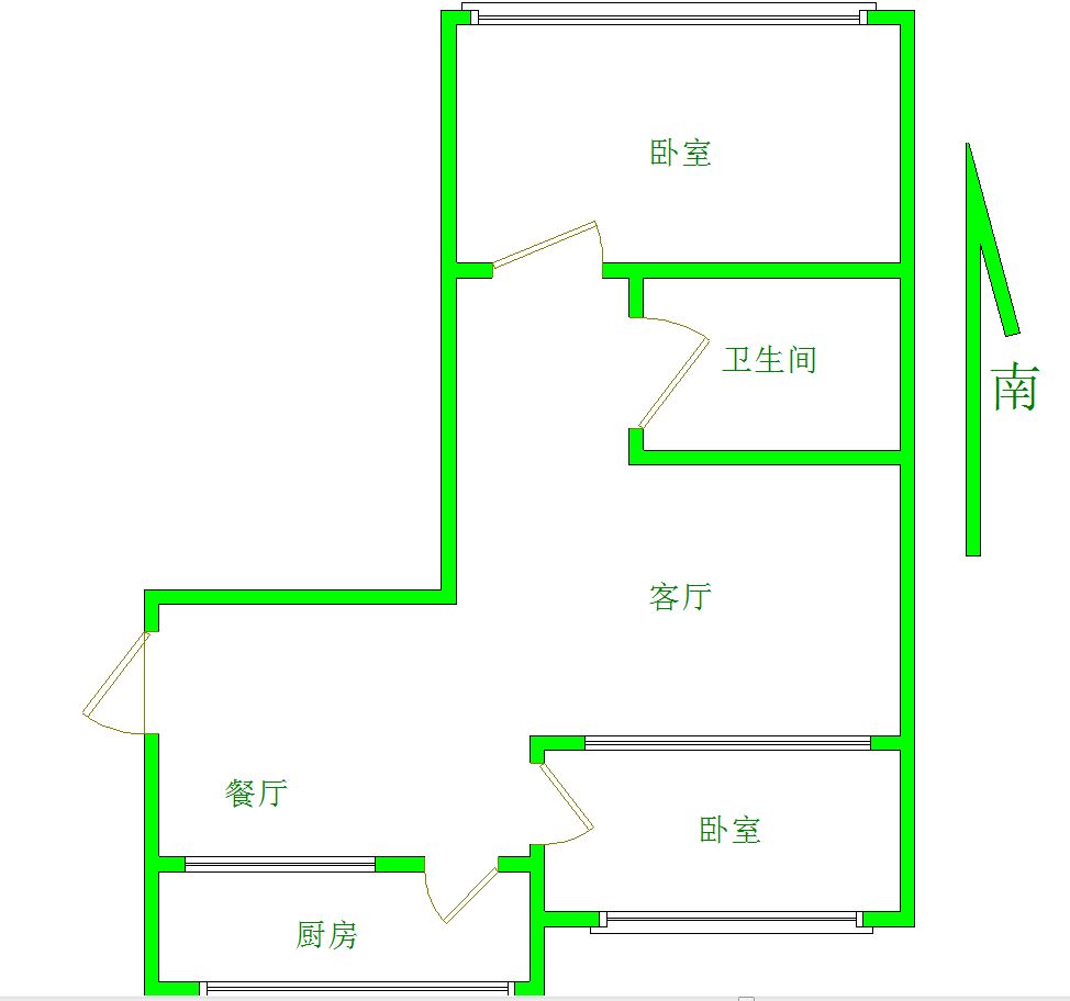氧气厂家属楼,氧气厂宿舍【东风小】 72.0平米 85.0万1