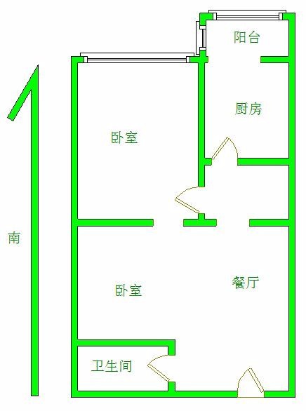 艾博银河港湾,艾博银河港湾【县府小】 54.0平米2