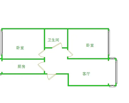 御水人家2室1厅1卫朝南精装