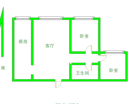 钰景花园2室1厅1卫朝南北精装