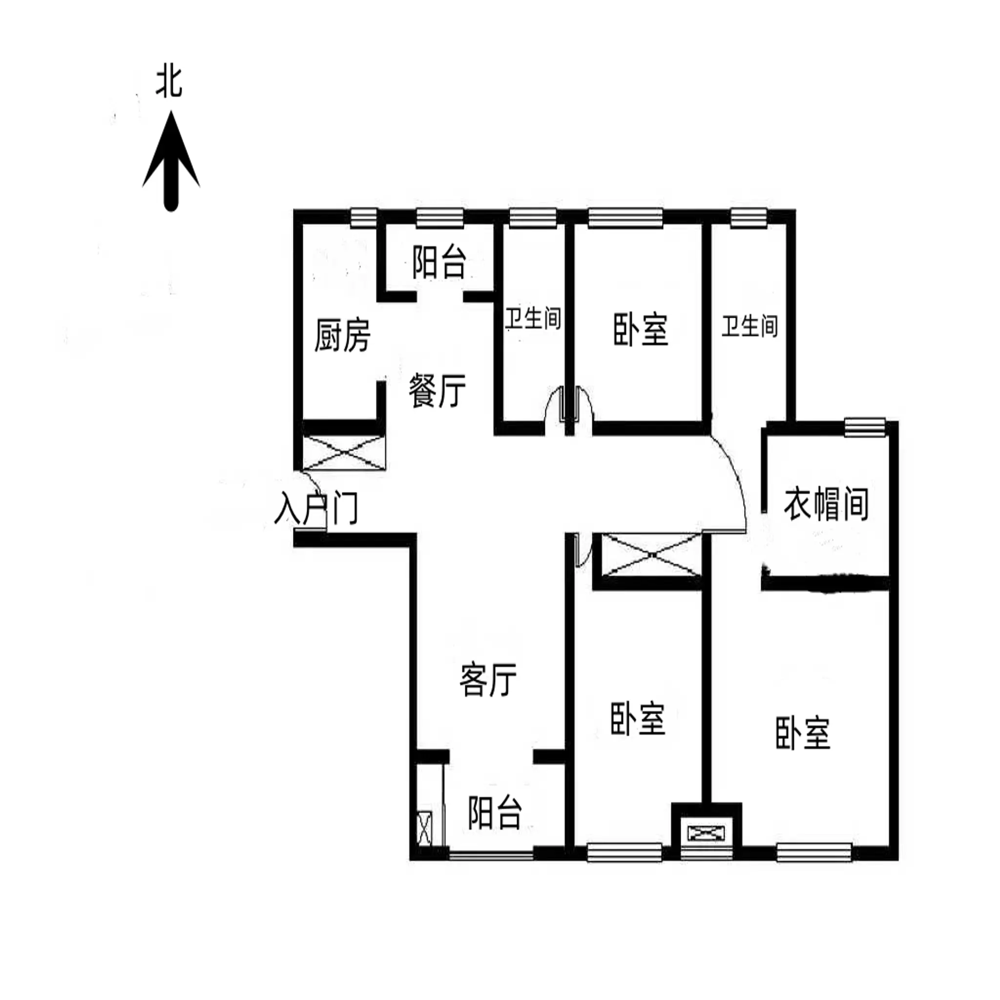 睢阳区城南毛坯3室2厅2卫二手房出售9