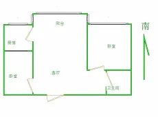 玉泉区|鼎丰丽景天下2室1厅1卫出售