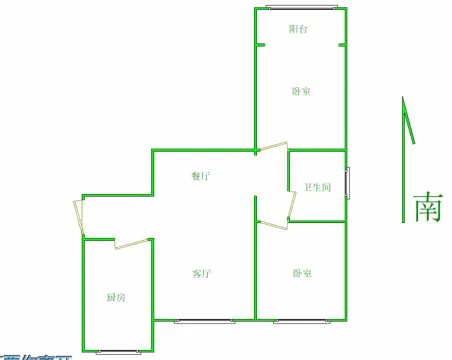 金宇紫光2室1厅1卫朝南普通