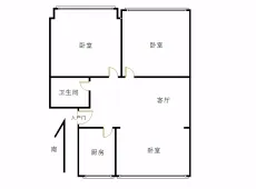 新城区|赛马场铁路小区2室2厅1卫出售