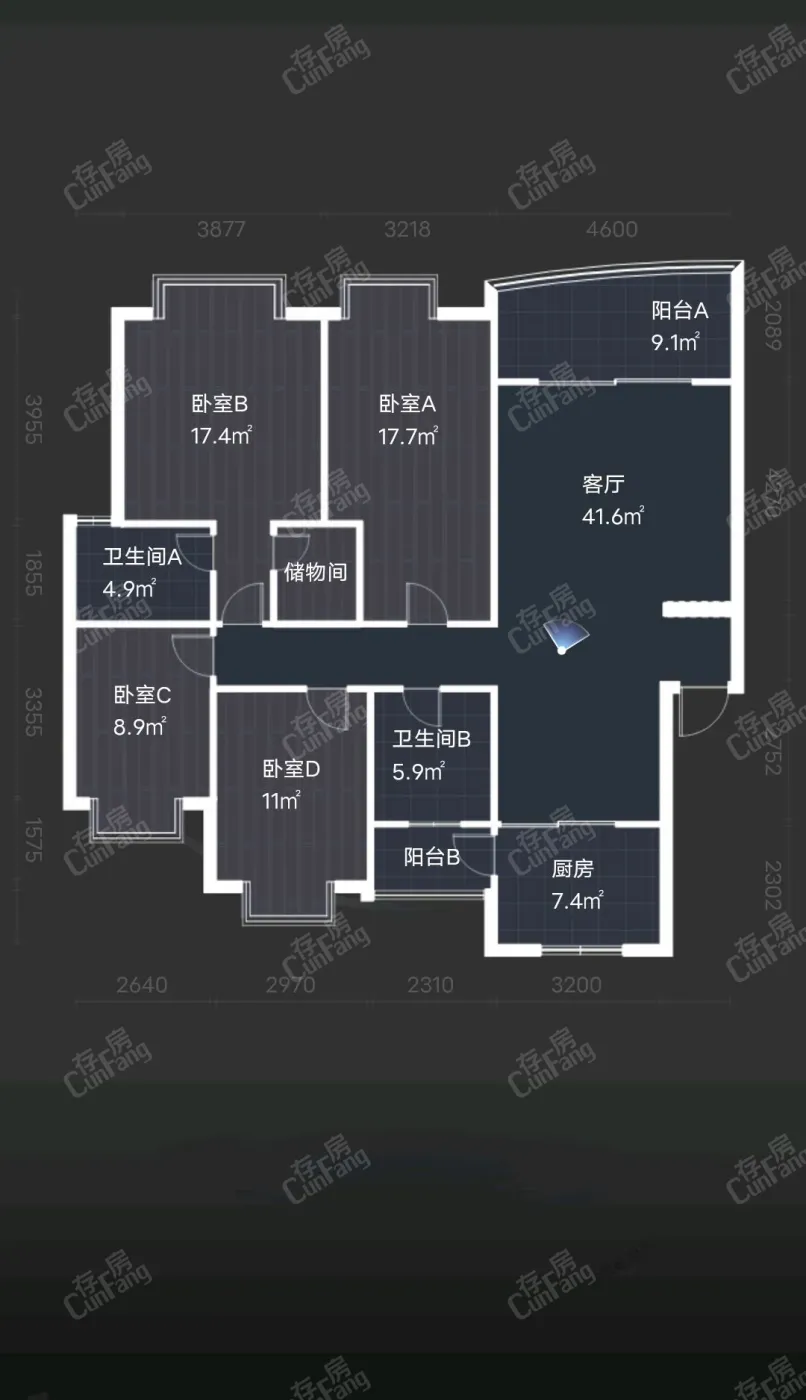 金阳新区观山路普通4室2厅2卫二手房出售10