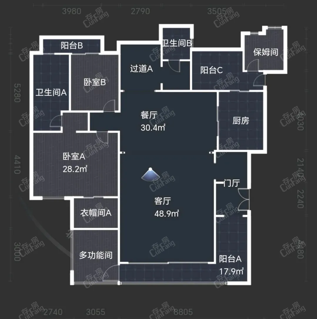 观山湖区会展城豪装7室3厅4卫二手房出售24