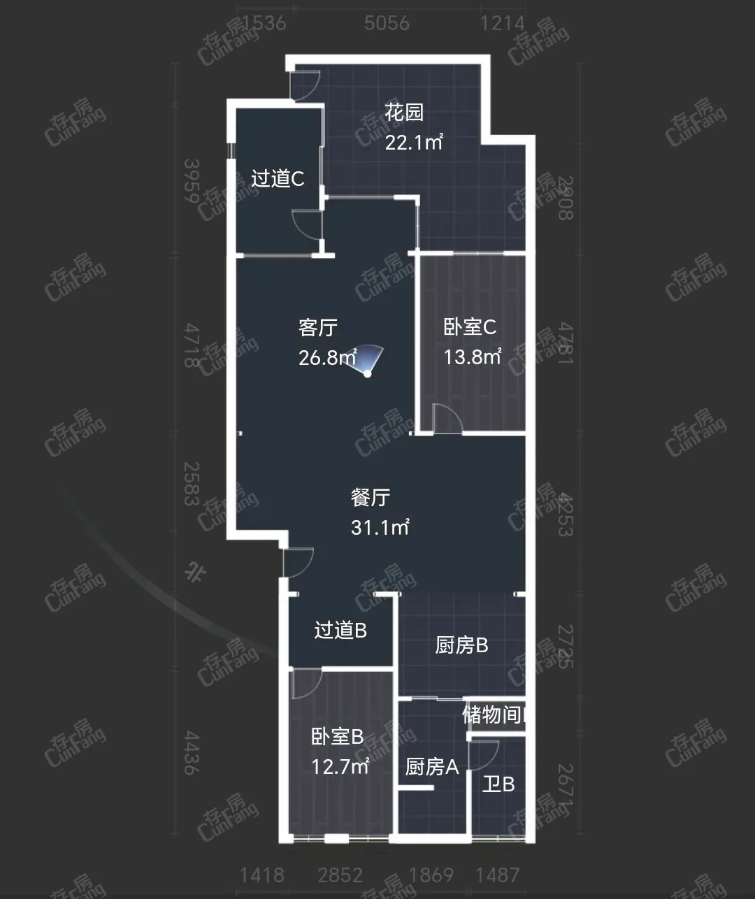 金阳新区金阳新区精装4室2厅3卫二手房出售23