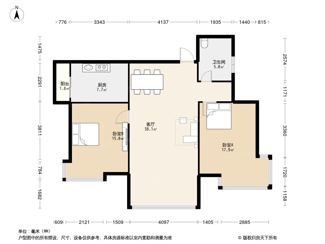 金谷苑 95.77平米-金谷苑小区租房