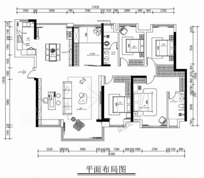 云岩区未来方舟豪装5室2厅2卫二手房出售10