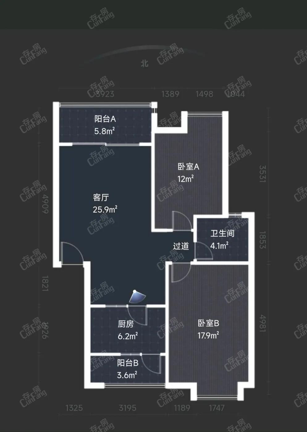 金阳新区金阳新区普通2室2厅1卫二手房出售10