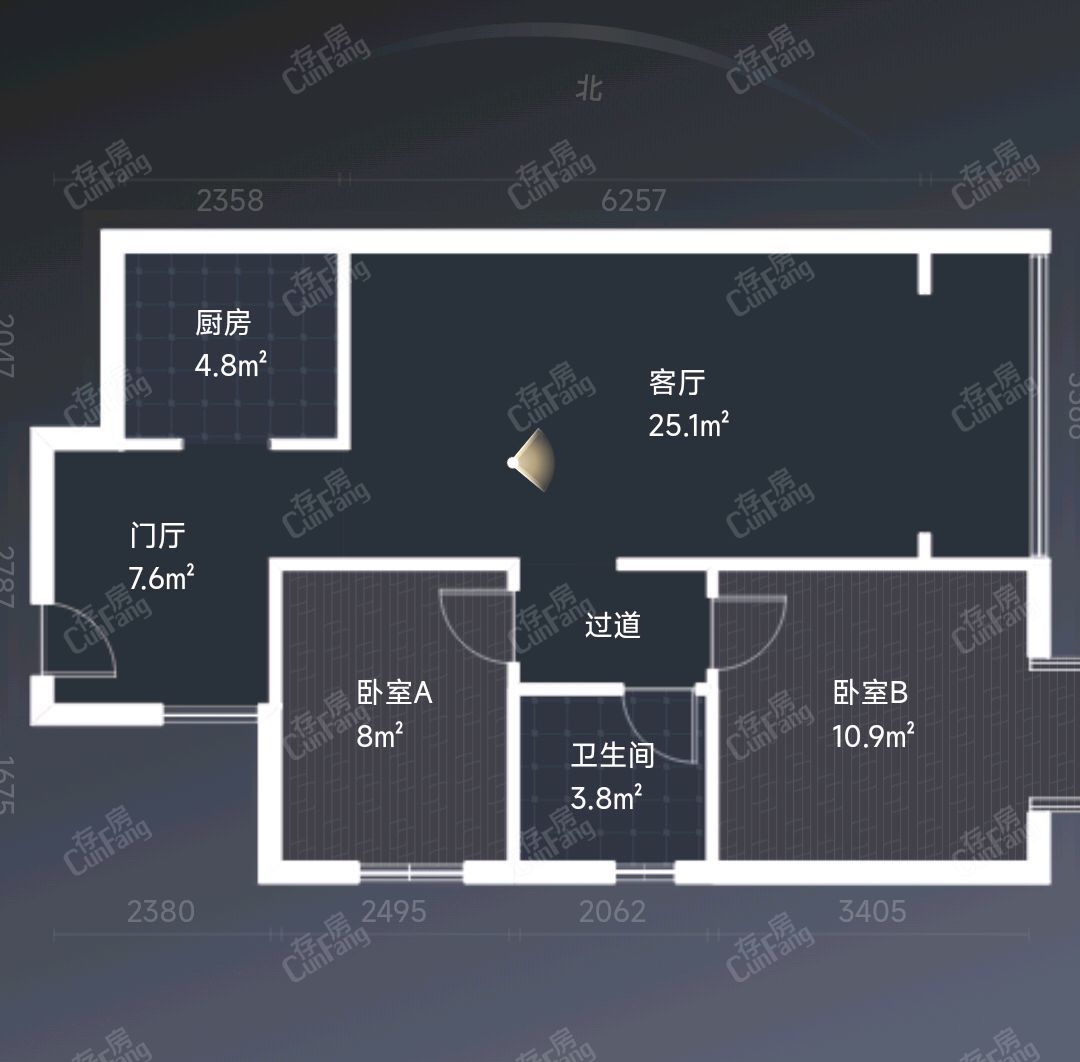 观山湖区金阳客站普通2室2厅1卫二手房出售10