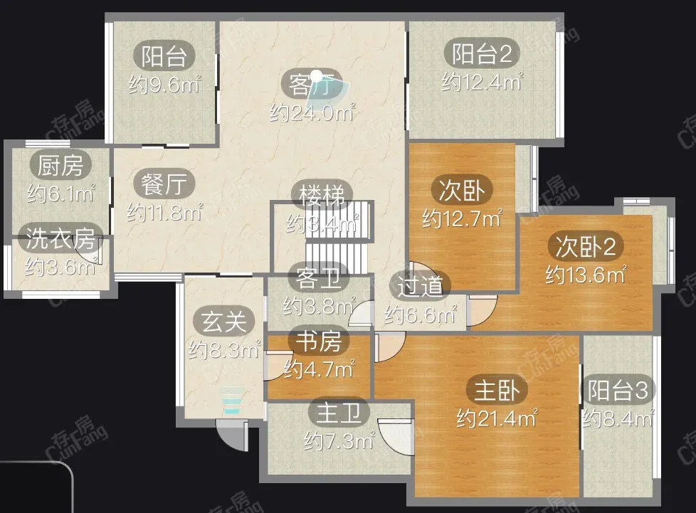 金阳新区金阳新区毛坯5室2厅3卫二手房出售23