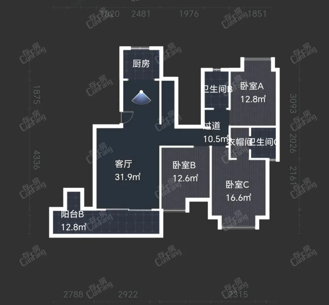 金阳新区碧海花园毛坯4室2厅2卫二手房出售17