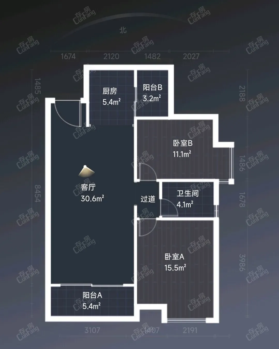 中天会展城B区,中天会展城B区 90平米 65万10