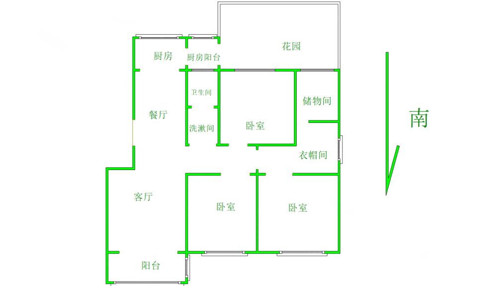 和昌花与墅,和昌花与墅 精装修带露台一梯两户洋房社区通透三室两卫10