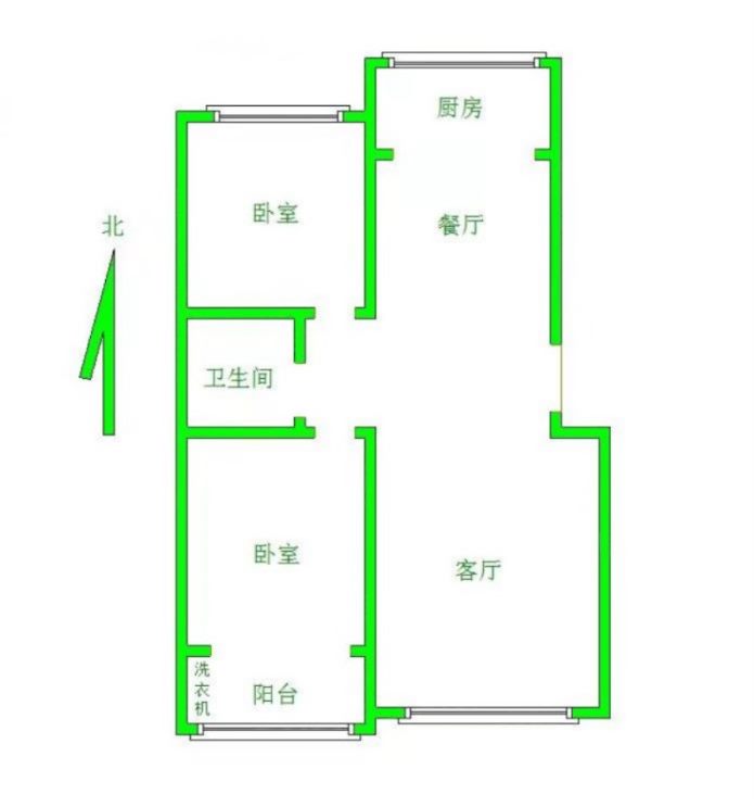 新城韩森寨毛坯2室2厅0卫二手房出售10