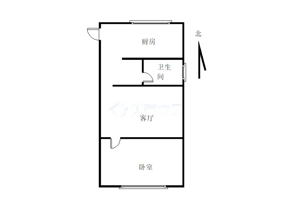 建行宿舍,建行宿舍 1室1厅 南7