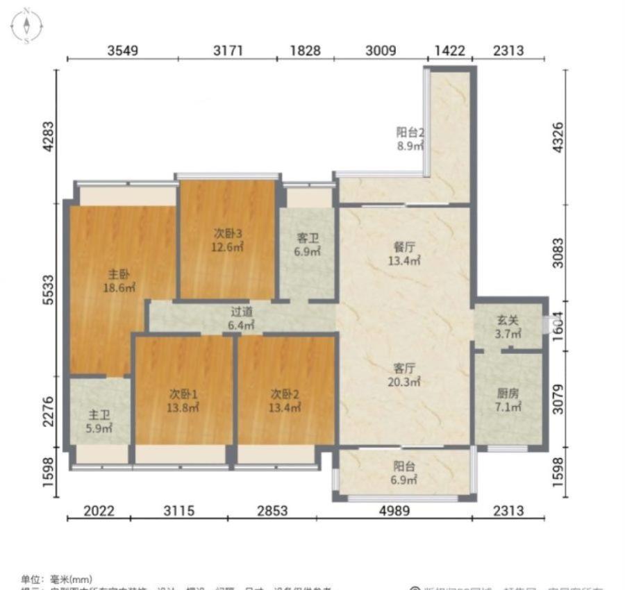 润月公园里,马草江旁（润月公园里）144平4房豪装  几乎全新89.9万7