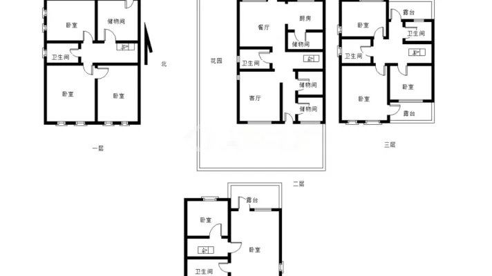 中电联排别墅边户大花园 带地下室 小区中间位置诚售