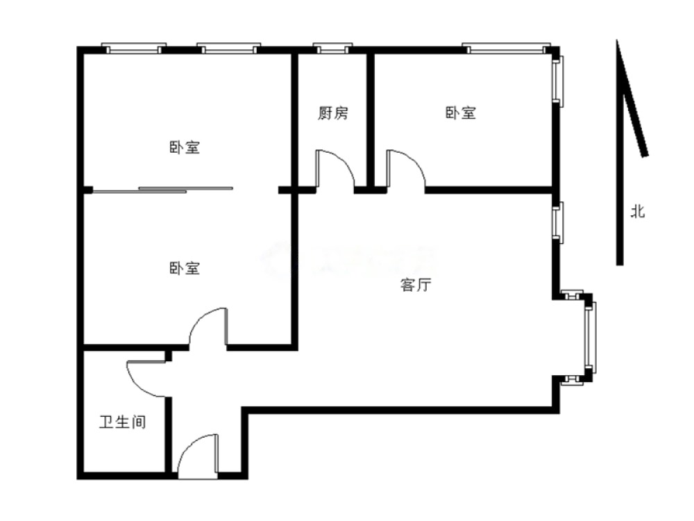 河茵公寓,户型方正 布局合理 诚心出售 老本12