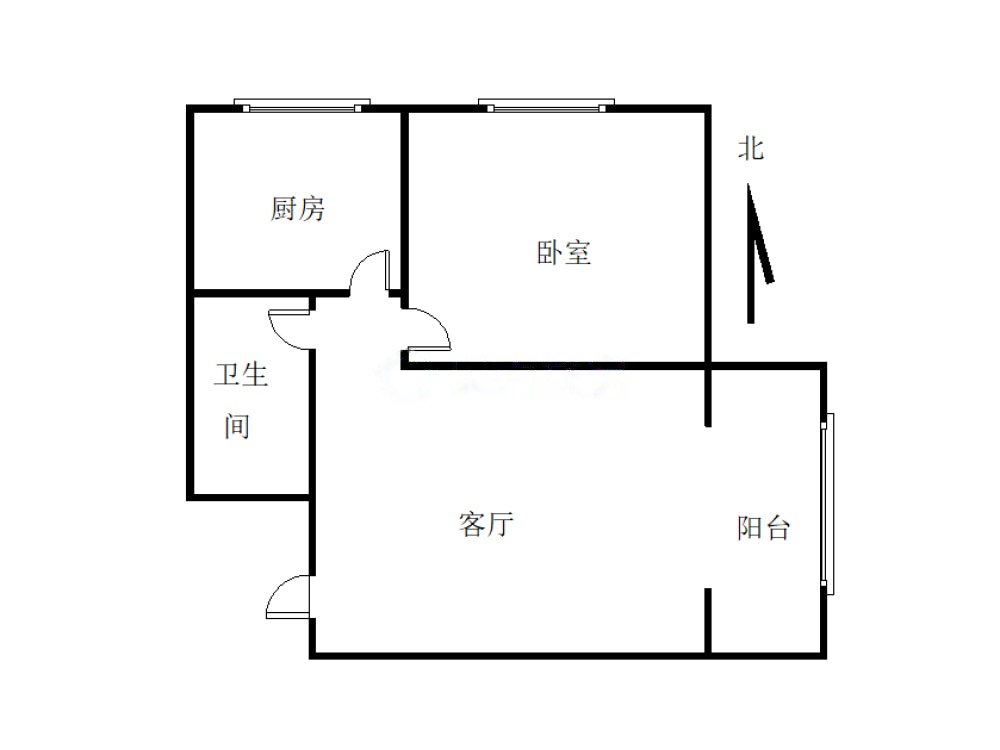 广信馨苑,广信馨苑 1室1厅 南8