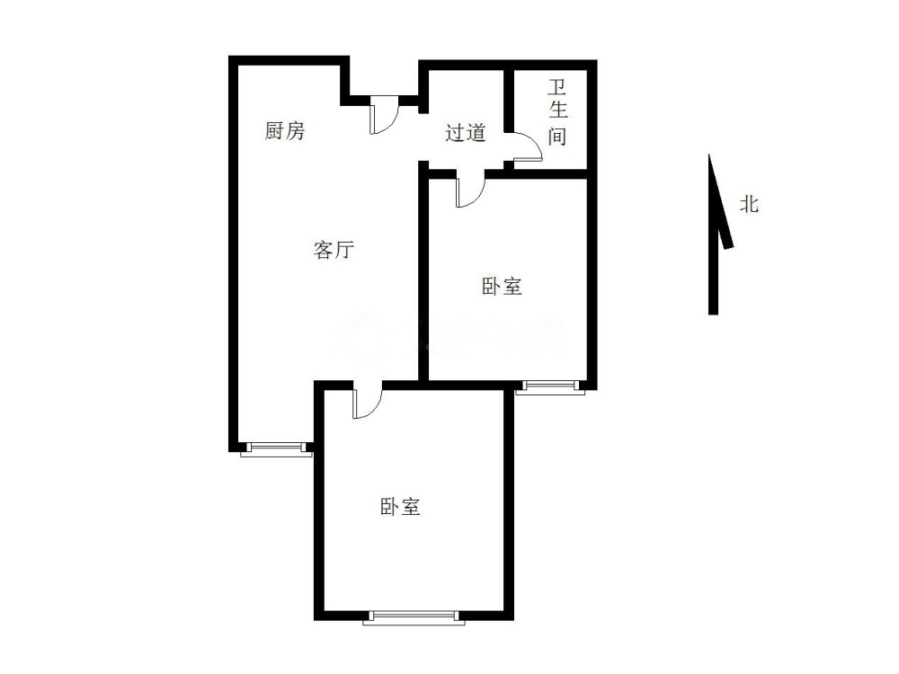 玺悦公馆,玺悦公馆 2室1厅 南10