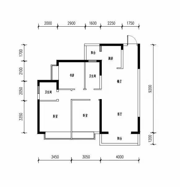 金华苑,小区步梯中楼层，3房2厅2卫，厅出阳台，售价22.8万10