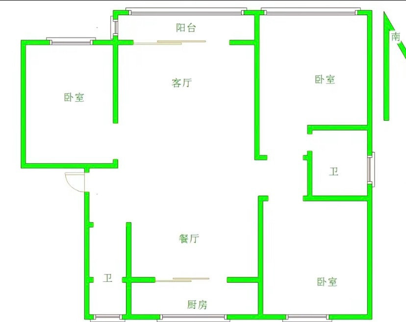 学府时代南区,学府时代137平大三室二楼精装出售10