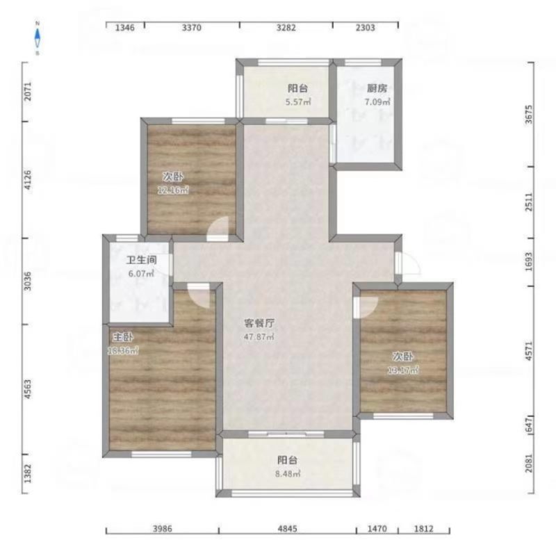 卧龙天香南园,出售天香南苑4楼89方，装修，115万 两室两厅5