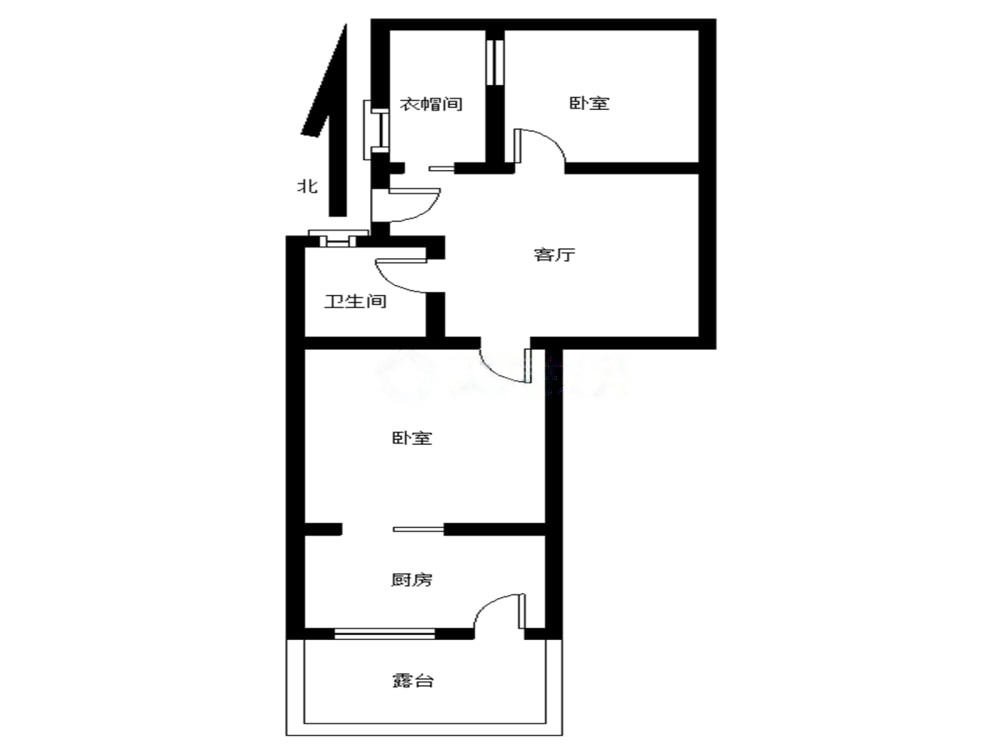 月亮城小区,月亮城小区 2室1厅 南1