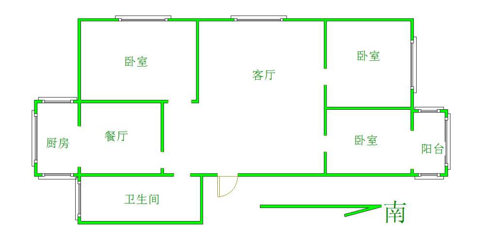 三元新村,解放东路 步梯中层精装地暖婚房！！高品质小区 看房随时9