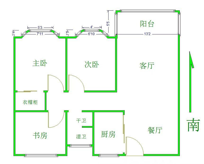 远大观湖印,湖景房 雪湖公园湖景好楼层 105平 3室2厅纯毛坯证在手11