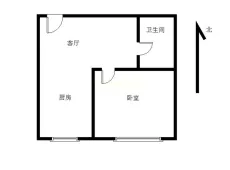 天桥|凤凰山南路铁路宿舍1室1厅0卫出售|买房租房佣金全返