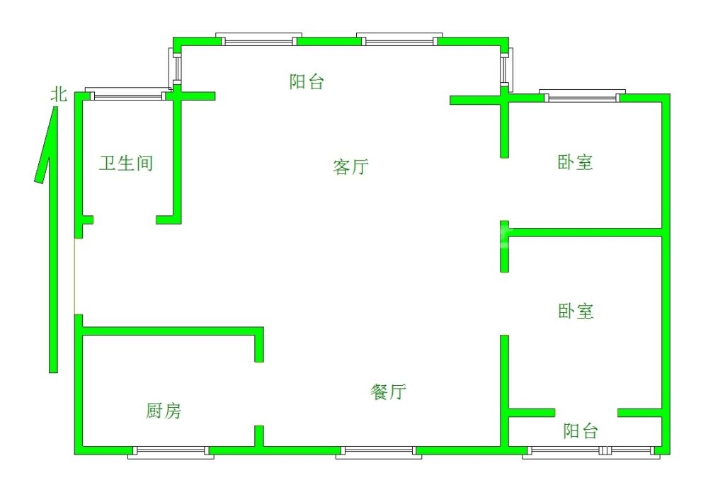 华庭丽景,华庭丽景  精装两室两厅  开发区政和 可以贷款9