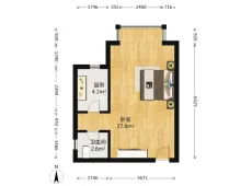 谈固大街|国大全城1室1厅1卫出售|买房租房佣金全返