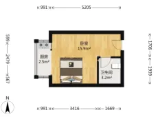 新城|简爱十六楼1室0厅0卫出售|买房租房佣金全返