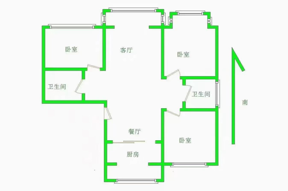 幸福里程,金山国标5楼精装修 89平米 有房本 能贷款10