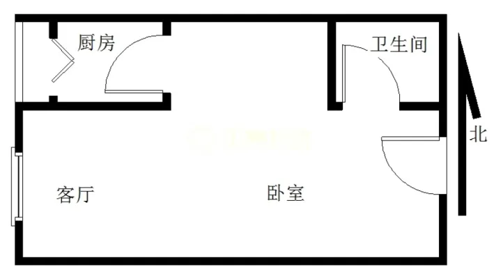 凯悦新城 1室0厅 西