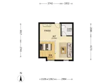 红谷滩新区|金桥慧景1室1厅0卫出售|买房租房佣金全返