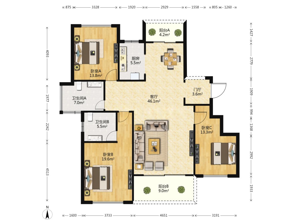 乾盛T1公馆商住小区,章江新区洋房带地下室看房方便9