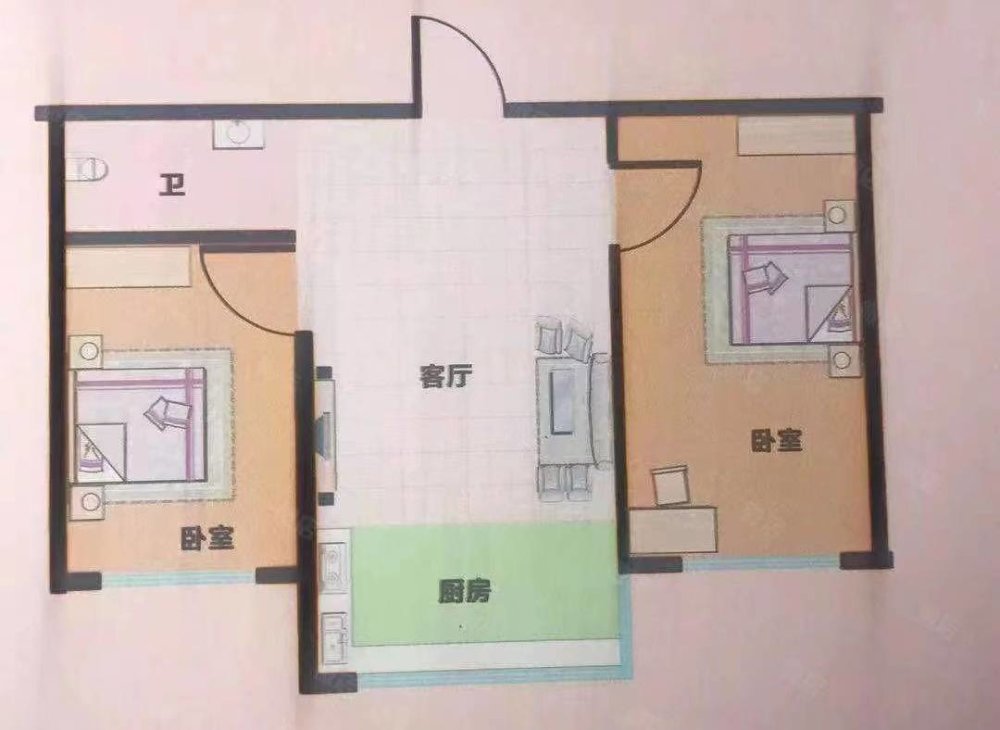 怡静园,怡静园   步梯4楼   55平精装修 双阳  拎包入住8