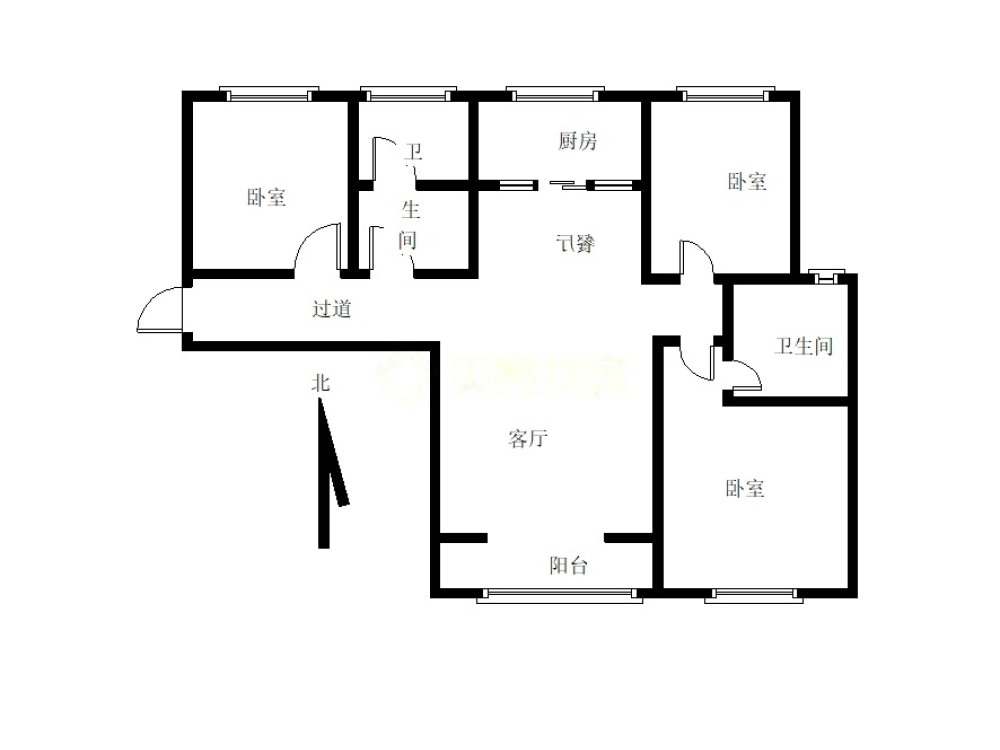 昌盛园 3室2厅 南-昌盛园二手房价