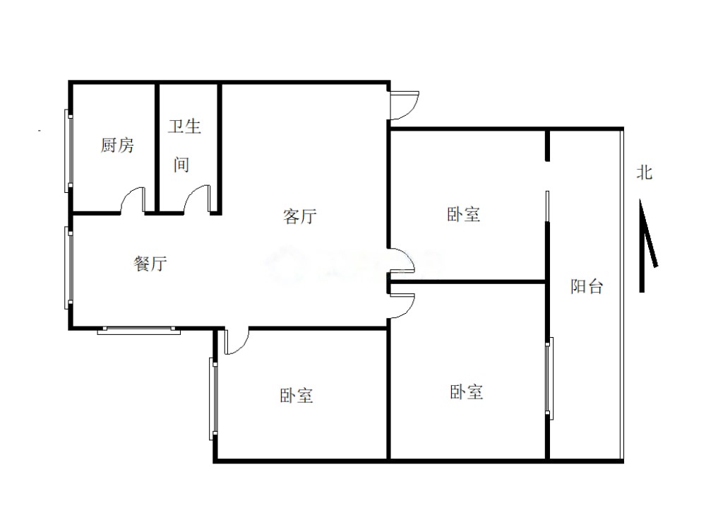 外贸楼,外贸楼 3室2厅 东14