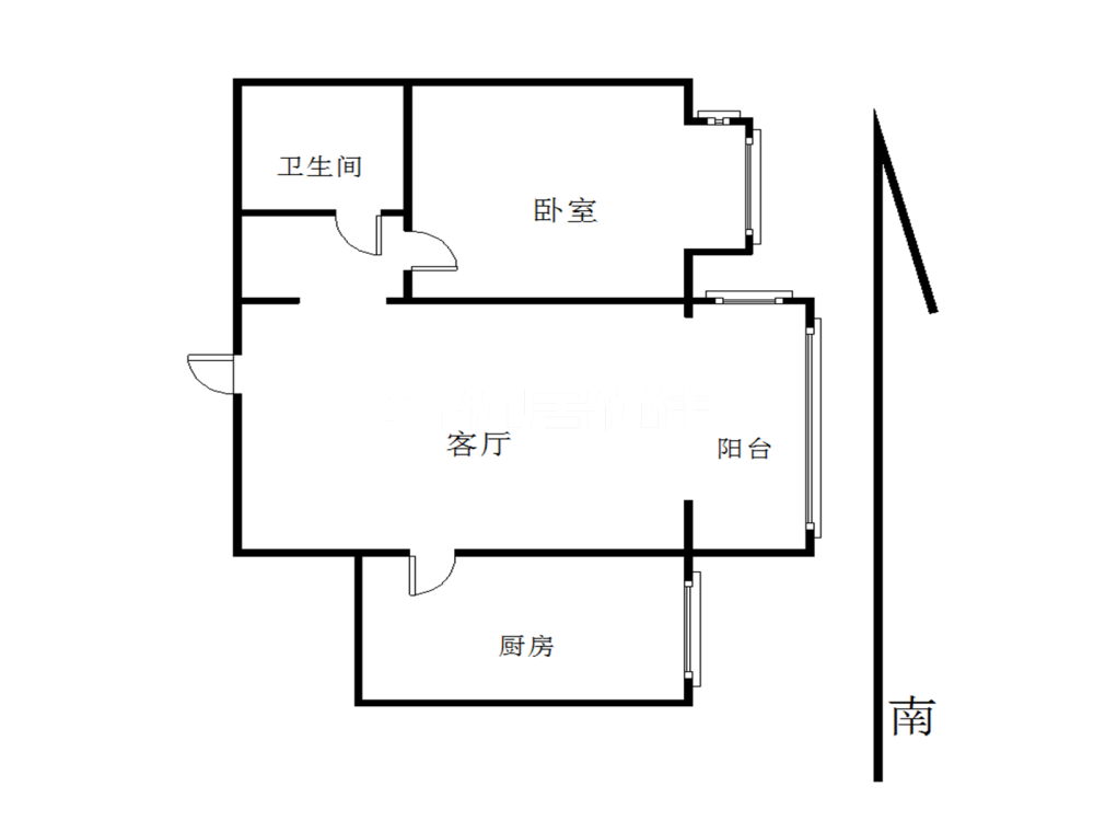 回民植物园精装1室1厅1卫二手房出售8