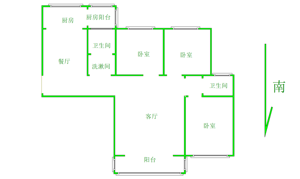 智杰揽翠城,老城周边 小高层 精装修大三室  中间楼层采光好 双卫生间11