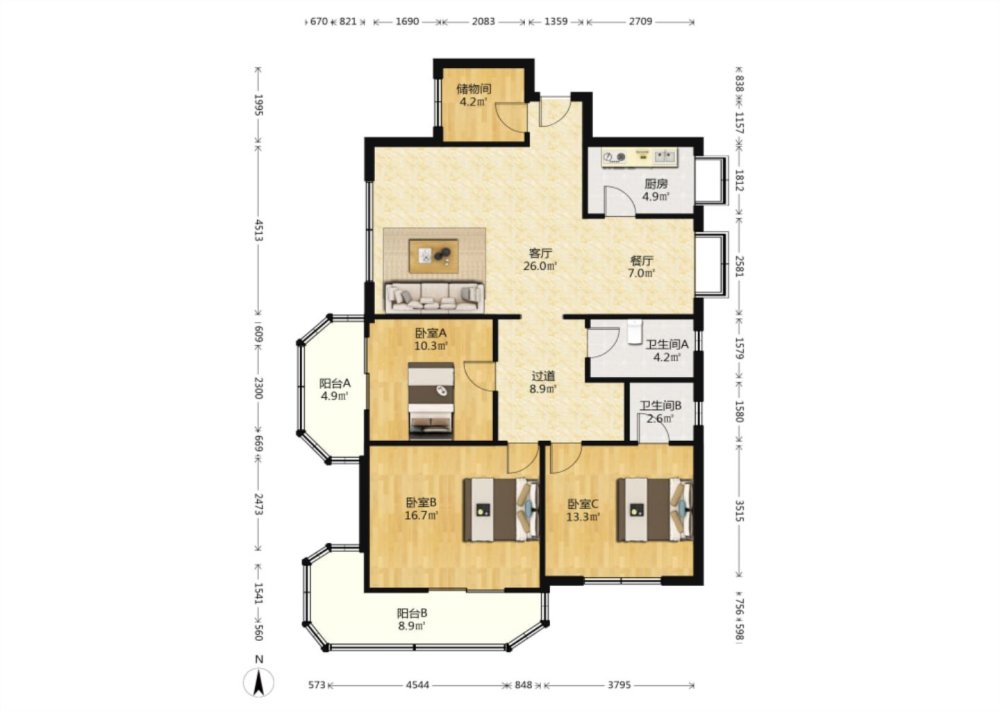 建业小区,桃园南路新上汾河观景房 全明户型 桃南  36 业主诚心出售9