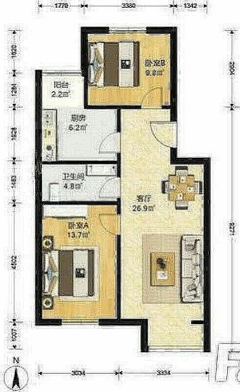 麓景嘉园北里,麓景嘉园北里   清晰  楼层好 南北通透 大两居9