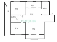 芝嘉花园3室2厅1卫出售|买房租房佣金全返