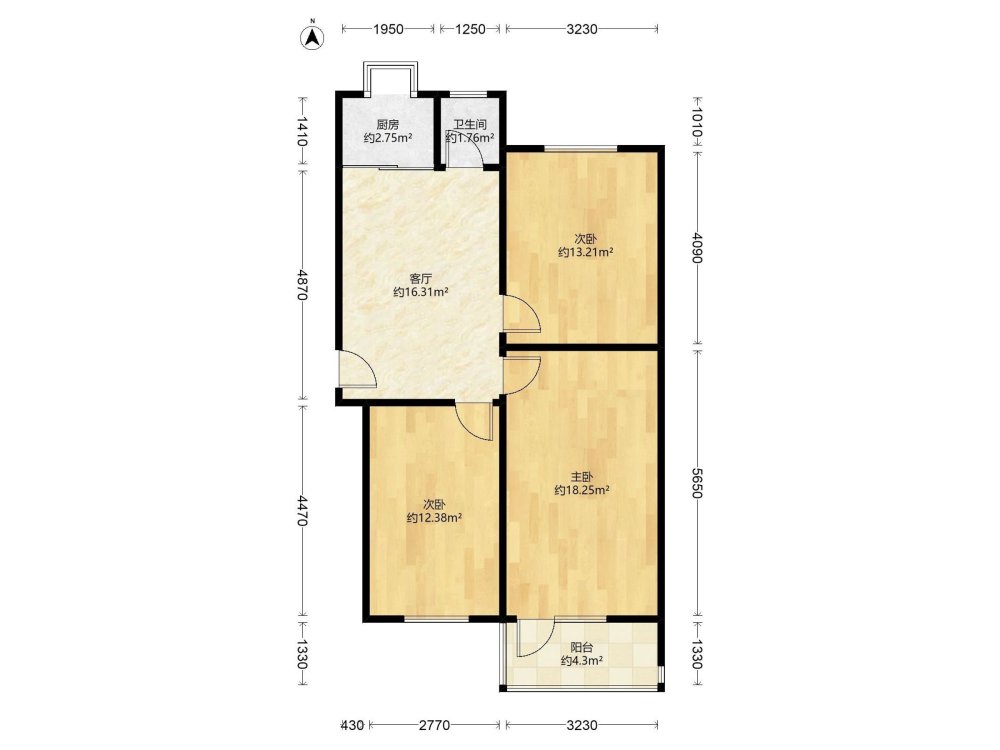 一建宿舍,机场路 28中  方正户型  房东急售11