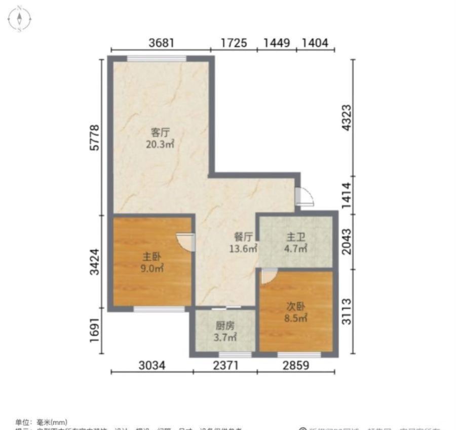 荣和城四期E区,荣和城精装两室，家具家电齐全，随时看房，拎包入住10